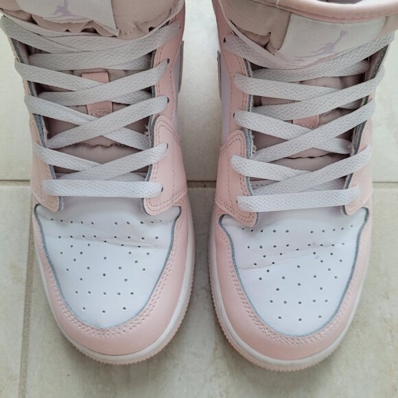 Nike Air Jordan 1 Mid GS Pink Wash Violet Frost Size 7Y/8.5W - Picture 10 of 12